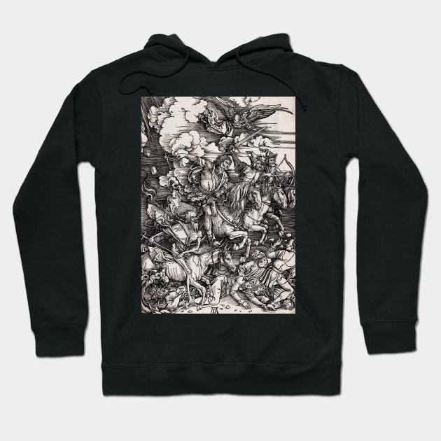 High Resolution Albrecht Dürer The Four Horsemen 1497 Hoodie by tiokvadrat